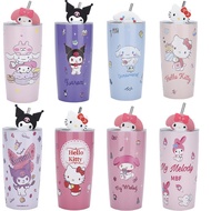 aqua flask tumbler original tyeso tumbler tumbler for kids Sanrio Straw Coffee Stainless Steel Therm