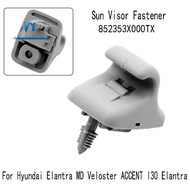 2 PCS Sun Visor Retainer Clip Sun Visor Fastener Gray Plastic for     ACCENT I30  852353X000TX
