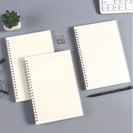 Notebook journal notebook A5/ A6 contains 50 sheets of transparent cover (grid, dot, line, and empty