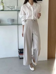 Moci 韓國春季闊腳褲