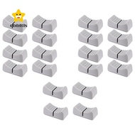 20Pcs 24mmx11mmx10mm Console Mixer Slider Fader Knobs Replacement for Potentiometer Gray Knob Black 