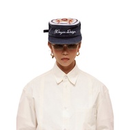 [GUBAN] AC-S61 6cRAyon Washed Patchwork Pillbox Cap Old