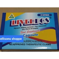 LIVERBOS Sylimarin 250mg plus Vit. B Complex Food Supplement Box of 32 Caps