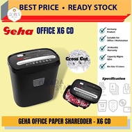 GEHA X6 CD Office Paper Shredder / Paper Shredder / Cross Cut