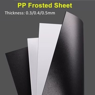 PP Frosted Sheet Polypropylene Plastic Board Black/White Thickness 0.3 0.4 0.5mm Chemical Resistance