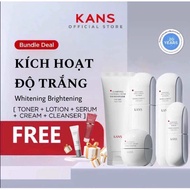 [MẪU MỚI] Bộ mỹ phẩm trắng da KANS Whitening Brightening KANS full bộ hộp 5 món nuôi dưỡng làn da tr