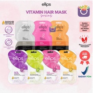 Ellips Hair Mask Keratin 18 Gr - Ellips Hair Vitamin Hair Repair - Silky Black - Smooth Silky