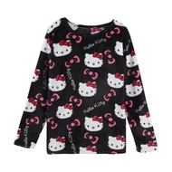 Miniso | Hello Kitty Flannel Pajamas Black Warm Outfit Y2K Bestie Matching Set Party OOTD! Perfect H