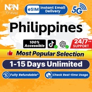 Philippines eSIM Ultra 5G 1-15 Days Unlimited Data| Instant 24h Email Delivery | High Speed Travel D