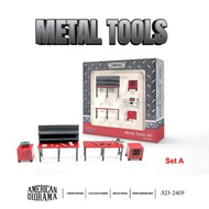 American Diorama 1/64 Figures Set - Metal Tools (A)