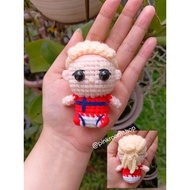 GANTUNGAN (READY)Erling Haaland Chibi Crochet Knitted Keychain