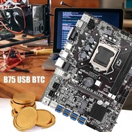 B75 BTC Miner Motoard Dengan Kipas CPU Acak + Pelumas Termal 8 Usb 3.0