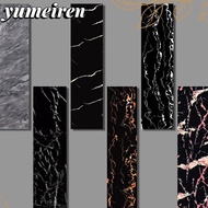 YUMEIREN Floor Tile Sticker, Self Adhesive Living Room Skirting Line, Home Decor Marble Grain Windowsill Waterproof Corner Wallpaper