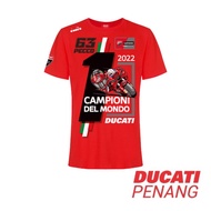 Ducati T-shirt Pecco 63 Bagnaia World Champion 2022