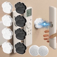 1/2Pcs Anti-Lost Magnet Holder - Bear Paw Remote Control Storage Hook - Wall Mounted, Self-adhesive 
