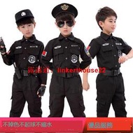 「超惠賣場」【緣來】警裝制服兒童警官服裝警男童公安小軍裝訓練服裝特警衣服小警察服