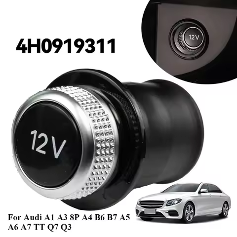 Car Auto Cigarette Lighter Dummy Cover Socket Replacement 12V For Audi A1 A3 8P A4 B6 B7 A5 A6 A7 TT