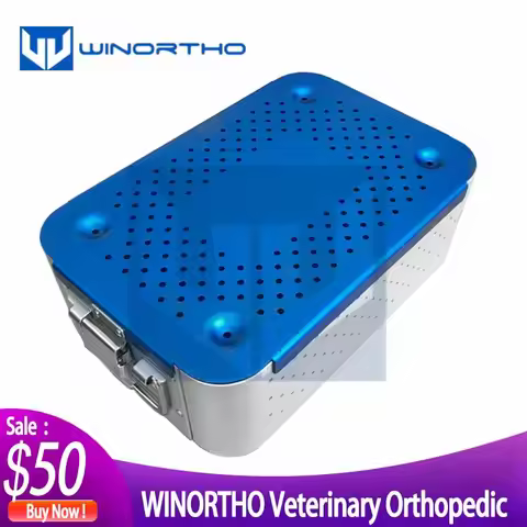 Orthopedic surgical instrument Aluminum alloy steam sterilization box porous high temperature autocl