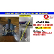 IC-90919-02200 IGNITION PLUG COIL Toyota Estima 2.5 TCR11 2TZ-FE