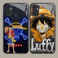 G-108 One Piece Luffy HD Glass Casing for OPPO A53S A33 A32 A53 A31 Realme C17 7i