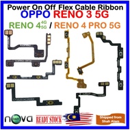 ORI NGS Power On Off & Volume Flex Cable Ribbon For OPPO Reno 3 5G / Reno 4 4G / Reno 4 5G / Reno 4 