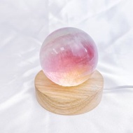 螢石球 馬卡龍色 6.2cm 微透 絲質 星光感細閃 紫螢石 綠螢石
