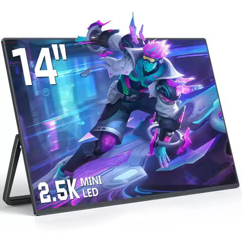 UPERFECT 14 Inch 2.5K 2560×1600 Mini LED Monitor 1600P Screen With 1500cd/m² Upgrade LCD Display For