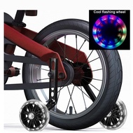 2PCS Kids Bike Training Wheels with Flash Universal Children Bicycle Auxiliary Wheels Flash Wheel