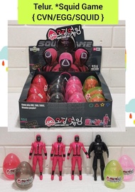 Promo Mainan Figure Hadiah Telur Squid Game - Hobi Koleksi Karakter Figure Terbaru