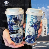 Genshin Furina Thermos Water Bottle 520ml SS316 Stainless Steel Vacuum Cup