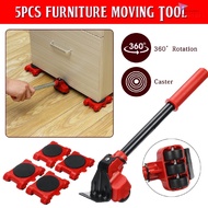 5pcs/set Heavy Duty Furniture Lifter Transport Tool Furniture Mover SetHeavy Stuffs Moving Tool Whee
