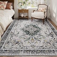 5x7 Washable Area Rugs for Living Room