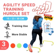 1set (5Pcs) sport training hurdles abs premium hurdle training equipment set bola sepak