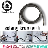 selang fleksibel 150cm kran angsa dapur tarik / selang tarik kran cuci piring