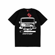 TOYOTA KATUN SAKAZUKI Unisex 24s Combed Cotton Distro T-Shirt with Car Image LAND CRUISER FJ 40 FJ40