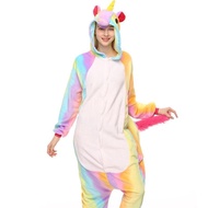 Kigurumi Rainbow Unicorn Onesie - Adult Sleepwear