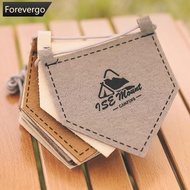 FOREVERGO 12Pcs Outdoor Felt Encampment Flags Camping Pentagon Decorative Flags Parachute Cord Lengt