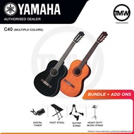 Yamaha Classical Guitar C40 Black Natural Gloss Full Size Guitars