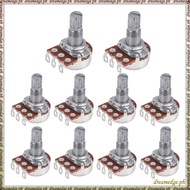 [S D K G] Guitar Small Size Pots B250K Potentiometers For Guitar Bass Parts (Pack Of 10)