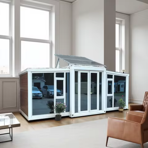 Luxury Prefabricated Container House, 20ft and 40ft Foldable House, 2-4 Bedroom, Habitable Modular T