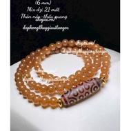 Super beautiful translucent 21-eye mixed dzi bracelet