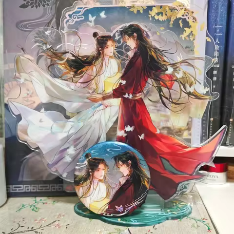 Anime Tgcf Tian Guan Ci Fu Xie Lian Hua Cheng Badge Shikishi Shikishi Acrylic Stand Keychain Cosplay