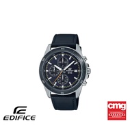 CASIO นาฬิกาข้อมือผู้ชาย EDIFICE รุ่น EFR-526L-2CVUDF สายหนัง สีดำ