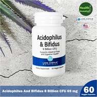 <Lake Avenue Nutrition> Acidophilus And Bifidus 8 Billion CFU 69 mg 60 Veggie Capsules Probiotics Bl
