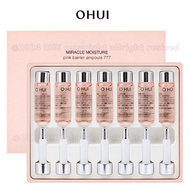 [O HUI] Miracle Moisture Pink Barrier Ampoule 777 (7ml x 7ea)💛Facial Skin Care Serum Essence/ Korea 