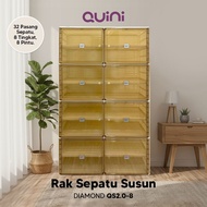 [Voya] Quini Diamond Shoe Cabinet 4/s6/s8/s10 Tiers. Shoe Rack Folding Cabinet/ V2.0