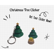 Christmas Tree Clicker Fidget Keychain