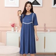 Clothing Fashion One-Piece Dress Maternity Modal Long Top Large Size HY-7708 TX