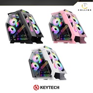 Keytech Cyborg PC Case mATX | TEMPERED GLASS CASE | ATX POWER SUPPLY | Collinx Computer