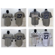 New York Yankees Giancarlo Stanton Dri-FIT ADV ML-B Men's Limited Edition Baseball Jersey #27 Gray-3